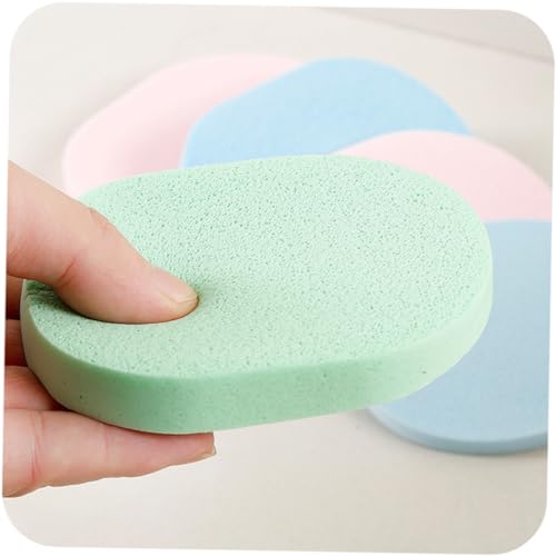 ERINGOGO 50Pcs Colorful Charcoal Facial Cleaning Sponge for Deep Cleansing Exfoliating and Skin Care Soft and Gentle Skin for Daily Use