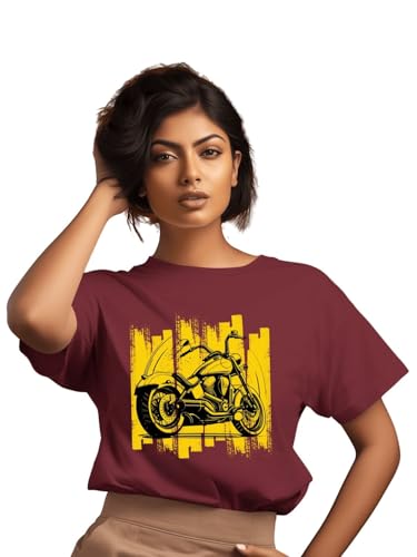Image of Roads to India T-Shirt for Men - 100% Cotton Ladakh Motorcycle Rider Half Sleeve Round Neck Graphic Print | Regular & Oversized Fit | 180 /220 GSM | S-5XL | Black, Navy Blue, Maroon, Olive, Red, White