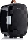 Subcold PRO6 Mini Fridge 6L / 8 Can – Quiet & Energy-Efficient, USB & AC Powered Small Fridges for Bedrooms, Car, Office | Portable Mini Fridge For Skincare, Beauty, Drinks & Snacks (Chequer Black)