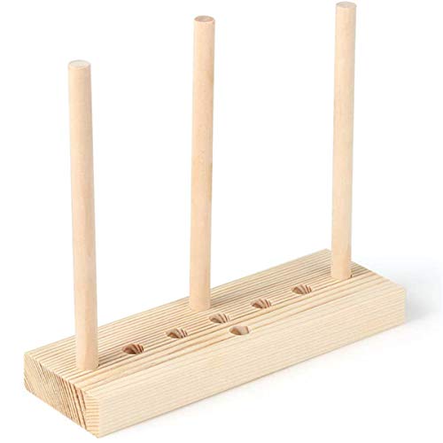 HUNDOR Bow Maker for Ribbon, Wooden Wreath Bow Maker Tool for Creating Hair Bows, Corsages, Gift Bows, 7.18 x 2.36 x 0.78 inches - Thumbnail 2
