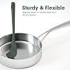 Set de 5 espátulas de silicona ChefAide, espátulas de goma de grado alimenticio, mango resistente con agarre ergonómico, resistente al calor hasta 600°F para ollas antiadherentes, para cocinar 8