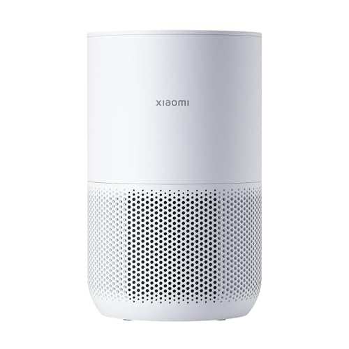 Xiaomi Purificador de aire 4 Compact para 48㎡, uso dual escritorio/suelo, filtro contra polvo, polen y alérgenos, control app y voz, modo sueño silencioso, bajo consumo, blanco