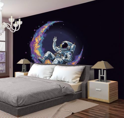 Tapiz de pared grande y estético de 200x150cm de ciencia ficción para salón