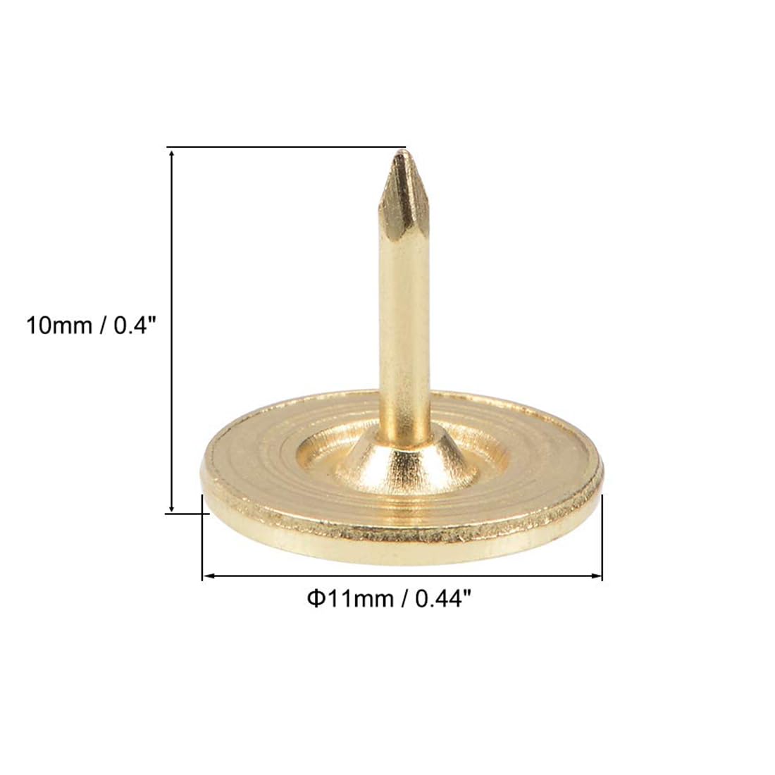 TA-VIGOR 50Pcs Heavy Duty Flat Head Push Pins, Decorative Thumb Tacks for Wall Furniture Cork Board & Bulletin Board - Image 2