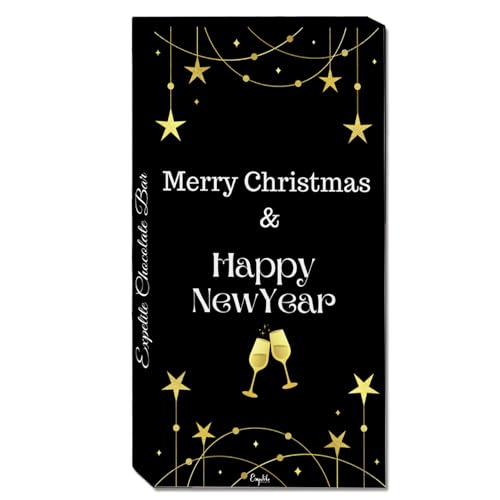 Image of Mery Christams And New Year Chocolate Gift For Girl Friend - 100 Grams Happy Near Year Gift for Employees