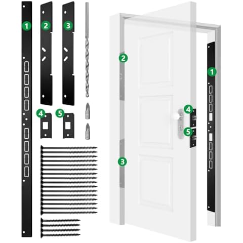 Borroommn 46" Heavy Duty Door Reinforcement Set Cover