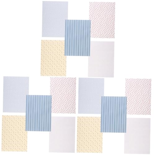 Papier peint maison de poupée A4 adhésif avec 5 feuilles de décors miniatures délicats
