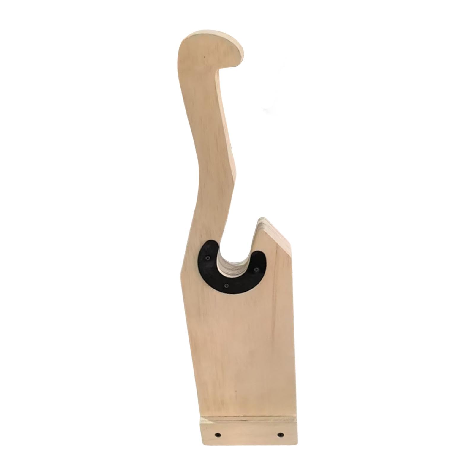Wooden Deadlift Barbell Jack Stand 18.9x4.9x2.4inch with Groove