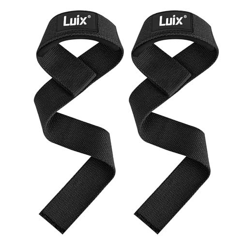 Weight Lifting Straps, Weight Lifting Wrist Straps, Heavy Duty Gym Straps with 5MM Neoprene Padded Support, Power Deadlift Barbells Non Slip Exercise, Weightlifting Bodybuilding Workout