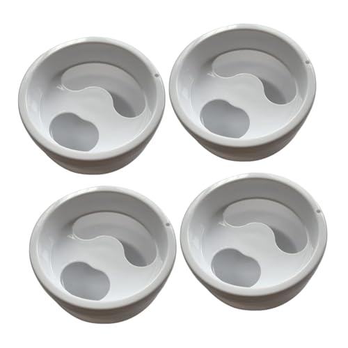 TOPBATHY Juego de 4 Cuencos para Remojar Manos Manicura Cuencos de Plástico Reciclable Tamaño Práctico Color Aleatorio para Salones de Uñas y Cuidado Profesional de Color Aleatorio
