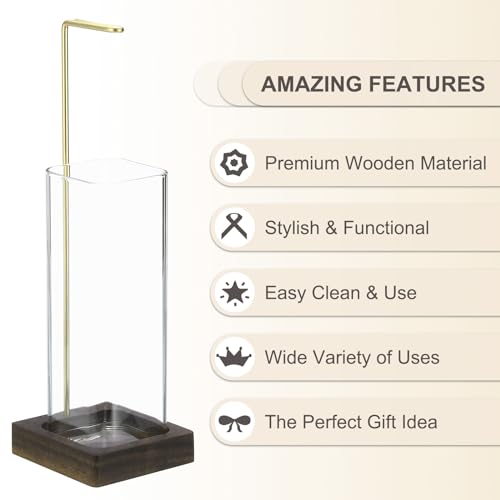 Uxcell A23072500UX0340 Incense Holder, Modern Incense Burner With Removable Glass Ashes Catcher, Incense Sticks Holder thumb #4