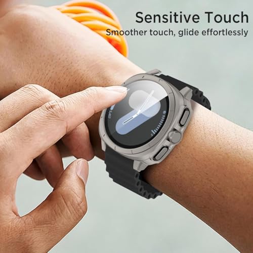 Image of Oboe Screen Protector PC Case 40mm Ultra Appearance Cover 'Compatible with' Samsung Galaxy Watch 7 40mm Watch (Titanium Steel) [Watch NOT Included]