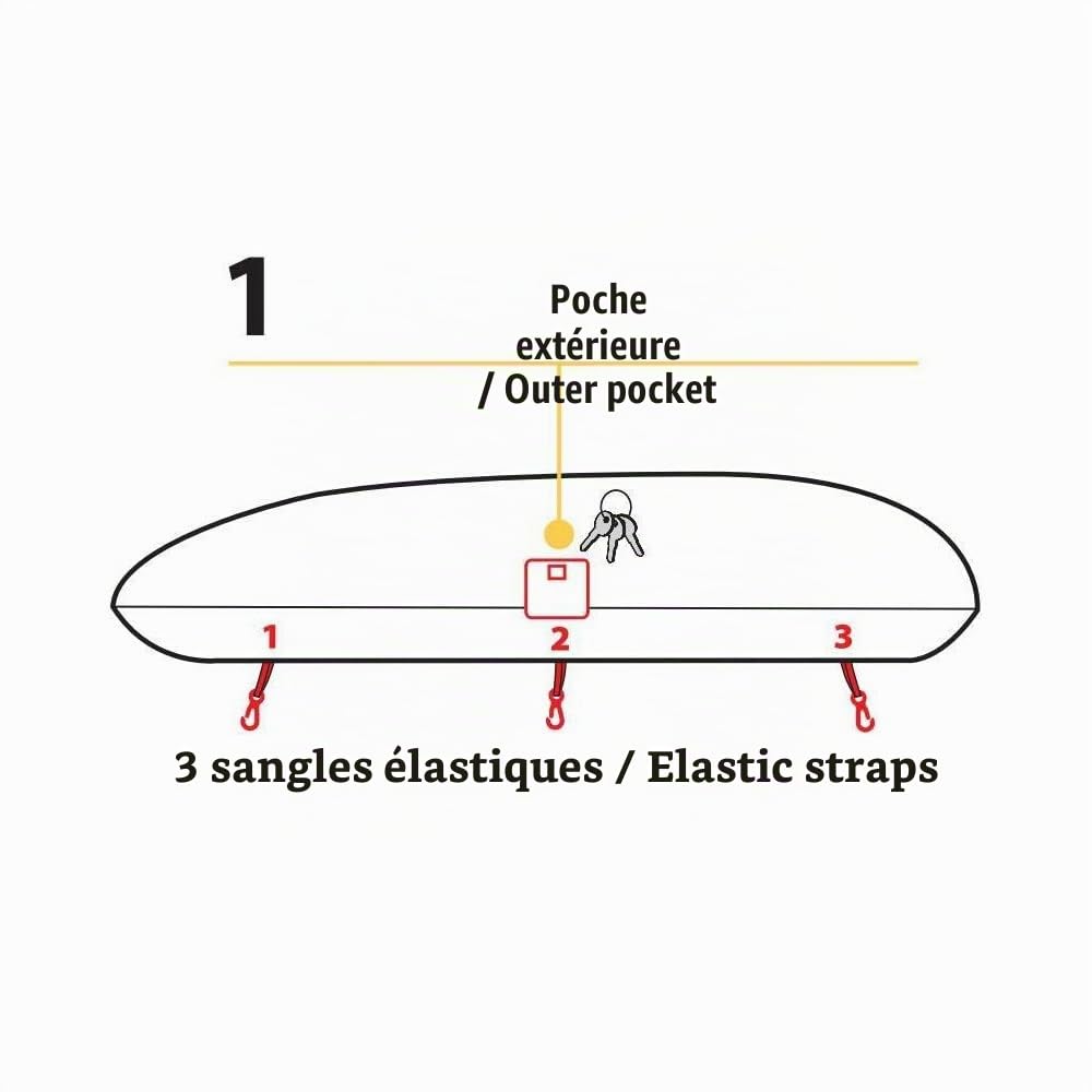 NORDRIVE N60056 Housse de Protection pour Coffre de Toit - L - 175-205 cm