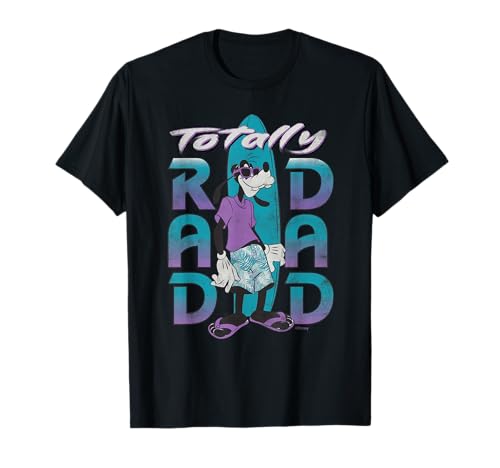 Disney Goofy Totally Rad Dad Father’s Day Surfing Distressed T-Shirt