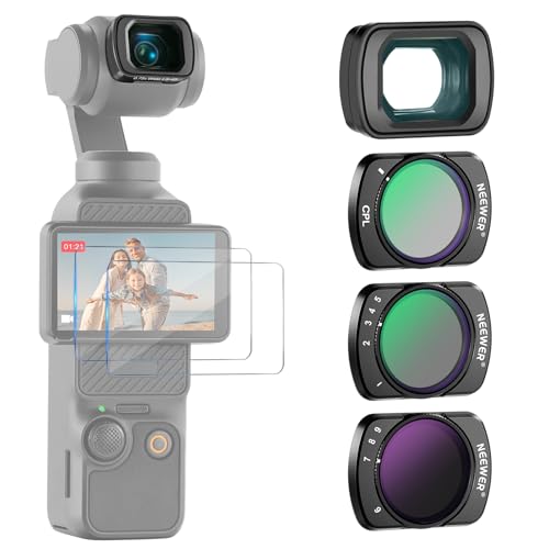 Kit Filtre ND Variable NEEWER Premium pour Objectif DJI Osmo Pocket 4 et Protection FL-B15