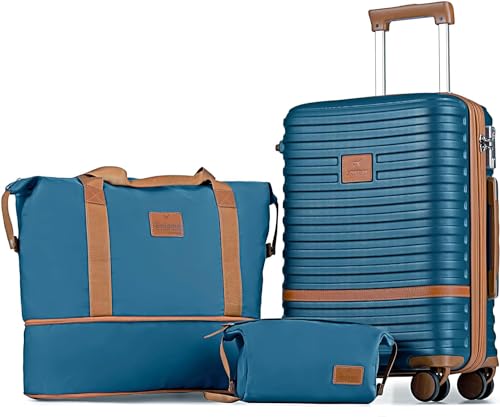 Joyway Maleta De Viaje De Abs Rígida, Ampliable, Juego De Maletas Con Cerradura Tsa Y 4 Ruedas. El Juego De Equipaje De Mano Contiene 1 Bolsa De Viaje Y 1 Neceser, Azul Marino, Juego De Maletas Joyway Maleta De Viaje De Abs Rígida, Ampliable, Juego De Maletas Con Cerradura Tsa Y 4 Ruedas. El Juego De Equipaje De Mano Contiene 1 Bolsa De Viaje Y 1 Neceser, Azul Marino, Juego De Maletas