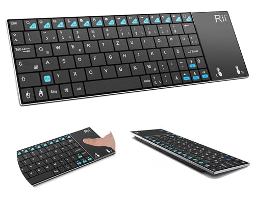Rii (Newest Version) K12+ Mini Wireless Keyboard with...