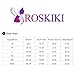 ROSKIKI Womens Stylish Athletic Rash Guard Short Sleeve One Piece Swimsuit Zip Front Surfing Bathing Suit Wetsuit Black Large