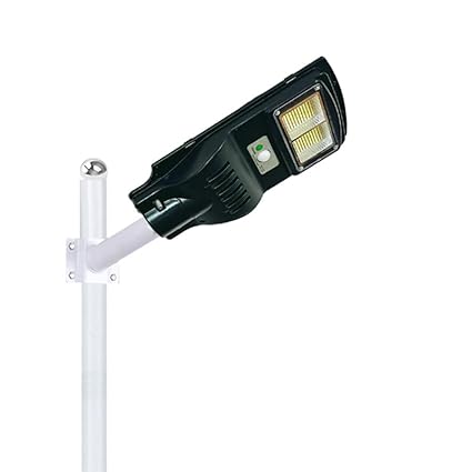 GlowBase Solar LED Street Light All in One 30 Watt LED Chip Automatic Motion Sensor with Remote IP65 Waterproof IP65 Waterproof Outdoor Use Black (Pack of 1)