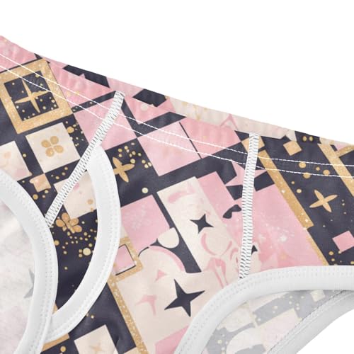 KLL Golden Glitter Pink Leopard Print Toddler Boys' Pure Cotton Training Underwear Cute Children Undies4