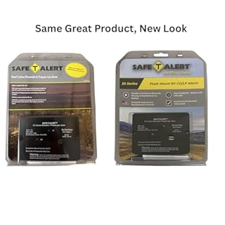 Safe T Alert - Mini Dual LP/CO Alarm - Flush Mount Black - 25-742-BL