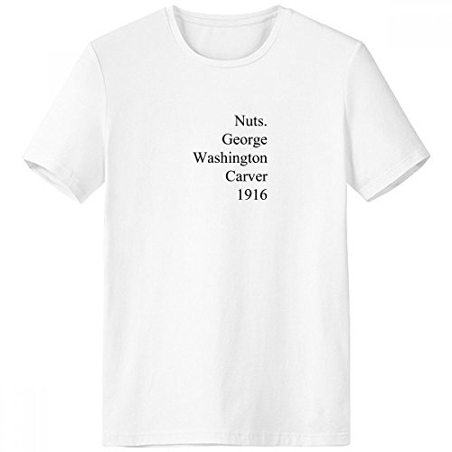 T-shirt George Washington Carver blanc en coton col rond taille XL pour homme