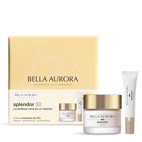 Bella Aurora Pack Splendor 50 Día 50ml + Contorno de Ojos 15ml | Antimanchas, luminosidad, firmeza | Regalo ideal Día de la Madre