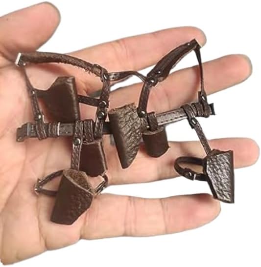 ximitoy 1/12 Scale Belt Holster Strap Model for 6" Figure (Brown)