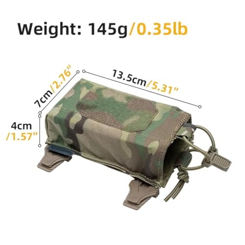 Pochette tactique horizontale 556 Molle pour chargeur simple - 3