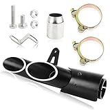 38mm-51mm Motorcycle Exhaust Tips 1.5-2' Motorcycle Muffer Grom Exhaust for Kawasaki Z650 ZX6R10R Honda CBR 500 300R Yamaha FZ1 250 300 Moto Dirt Bike Silencer Kit