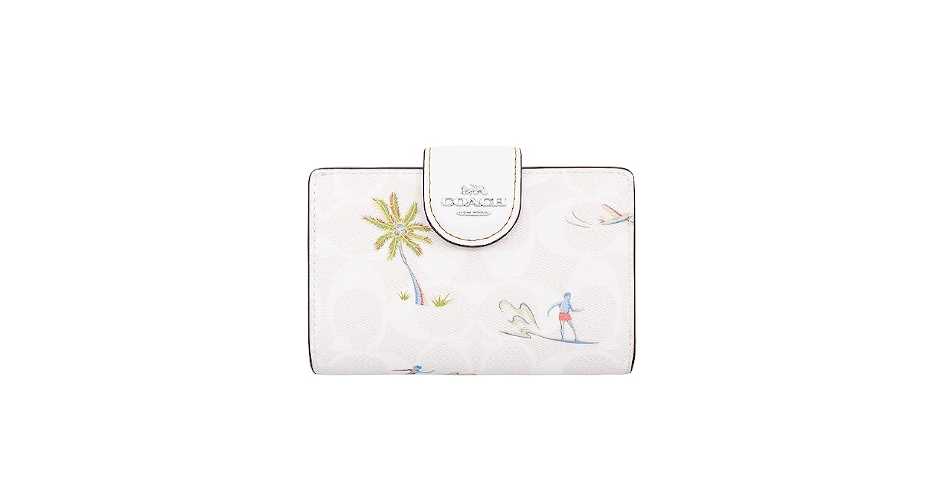 COACH ホワイト 二つ折り COACH - 新品 COACH コーチ 財布 折り財布 2つ折り財布 ホワイト