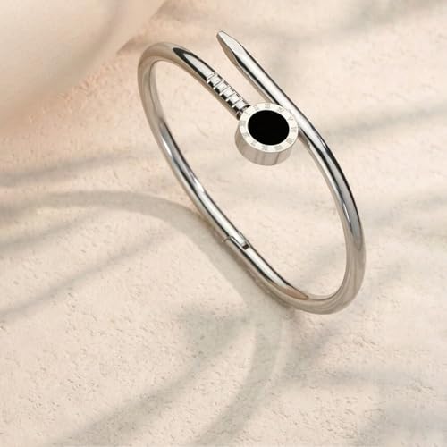 Image of Okos Gold Plated Fashion Jewellery Stainless Steel Anti Tarnish Cuff Band Style Bangle Bracelet with White CZ Stones For Girls and Women CO0025