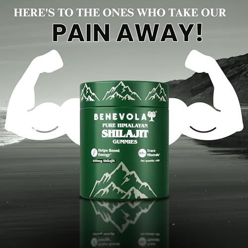 Image of Benevola Pure Himalayan Shilajit /Shilajeet Gummies 400 mg Advanced With 75% Fulvic Acid, Boosts Stamina & Improves Energy Levels | NABL Certified | Tamrind Flavor | No Added Sugar | Gelatin Free | Pack Of 60