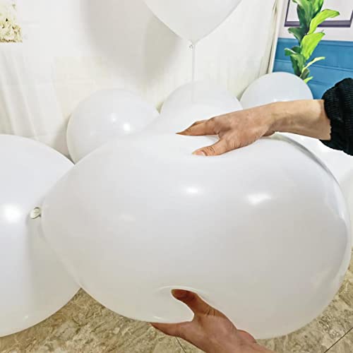 Image of 90 Pack White Balloons 18 inch White Latex Party Balloon Bulk for Various Party Events Decorations
