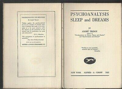 Psychoanalysis Sleep and Dreams by Andre Tridon... B08B6C1HTG Book Cover