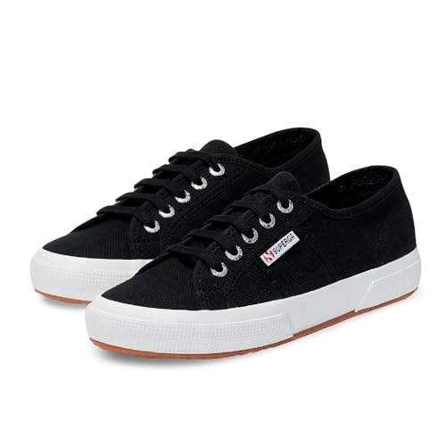 Classic Black White Sneakers by SUPERGA