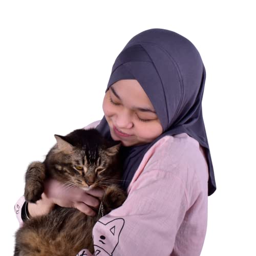 MuLanLegend Handmade| Princess Nur Hijab Pleated | Girls Kids 1 piece Cotton Practical Hijab Headscarf Instant Scarf3