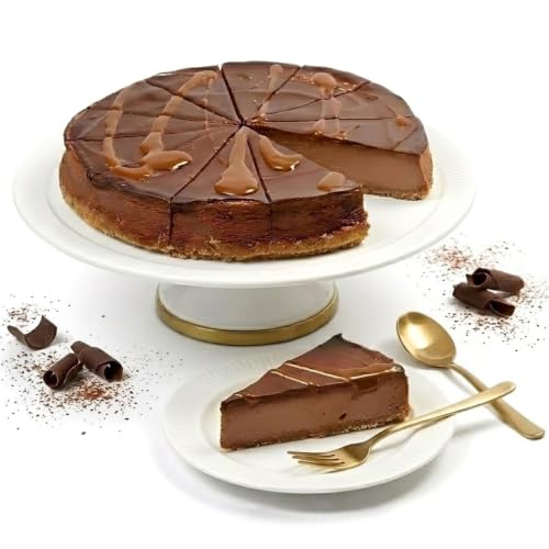 ANDY ANAND CHOCOLATIER Chocolate Fudge Cheesecake 9' | Freshly Baked, All-Natural | Made With Real California Cream Cheese, No Chemicals Or Preservatives | Amazingly Delicious & Decadent (2 lb)