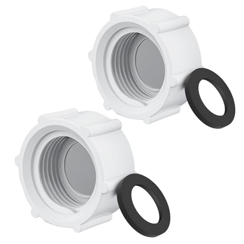 11456 Pool Drain Valve Cap Compatible with Intex Sand Filter Pumps Drain Cap Pool Pump Drain Cap for Above Ground Pool Drain Plug Cap for Sand Filter Pump Replacement Repair Parts 2PCS