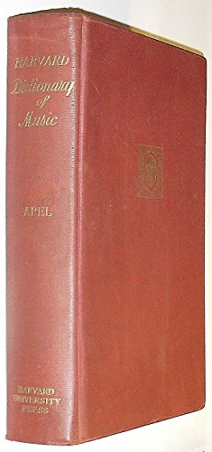 Harvard Dictionary of Music B000H3RYRW Book Cover