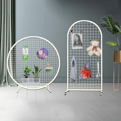 Présentoir mural robuste avec roulettes en métal pour exposition et vente - 3