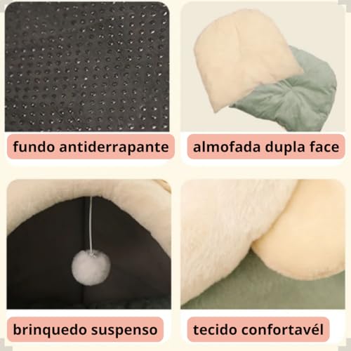 Cama Para Gato Cave Muito Macia Caminha De Gatos Durável Kidino Cama Pet Caminha Pet