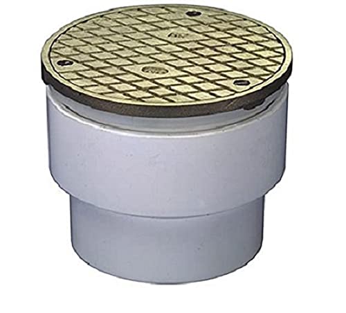 Exclusive Special Zurn CO-PV3 PVC Finished Area Adjustable Cleanout with Nickel Bronze Cover, 4 Pipe Size, 5 Diameter