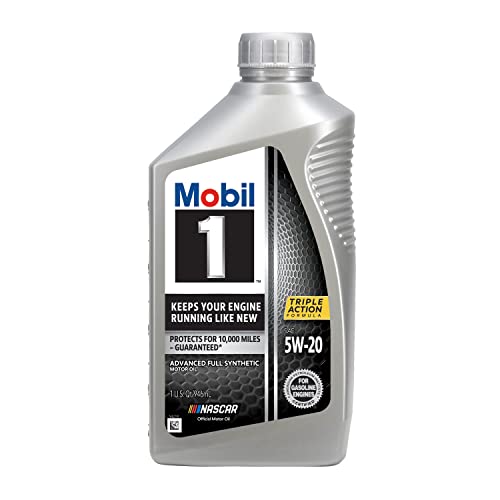 Mobil 1 Advanced Full Synthetic Motor Oil 5W-20, 6-Pack of 1 quarts