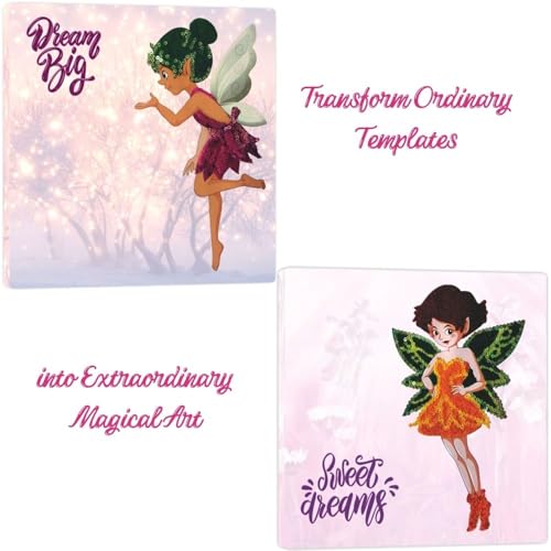 Image of TOYKRAFTT Fairyland Dreams Sand & Sequin Art Craft Kit for Kids, DIY Fairy Activity Toy for Girls & Boys Ages 5-7, Creative Birthday & Return Gift for Girls