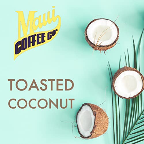 Maui Coffee Company Toasted Coconut Coffee, Ground (7 Oz. Bag) - Dark Roast W Rich Clean Medium-Bodied Flavor - Small Batch Roasted And Blended In Lahaina Hawaii #TOP1