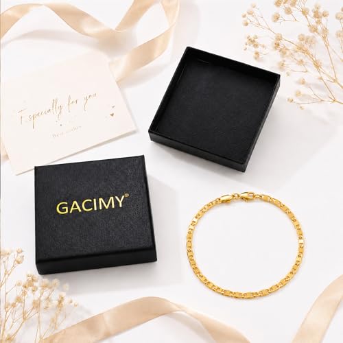 Gacimy 18K Gold Plated Mariner Anklets for Women, 9 Inches by Gacimy - Used condition - Image 6