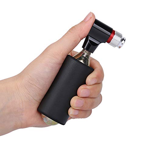 Inflator Head, Romacci Adaptador de insuflação de CO2 para bicicleta Mini cabeça de insuflação de ar