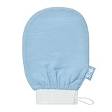 SUGARED + BRONZED Exfoliating Body Mitt, Body Scrubber for Tanning or Hair Removal Prep, Designed for Sunless Tan Preparation or Removal, Gently Exfoliating Body Glove, One Size Fits All