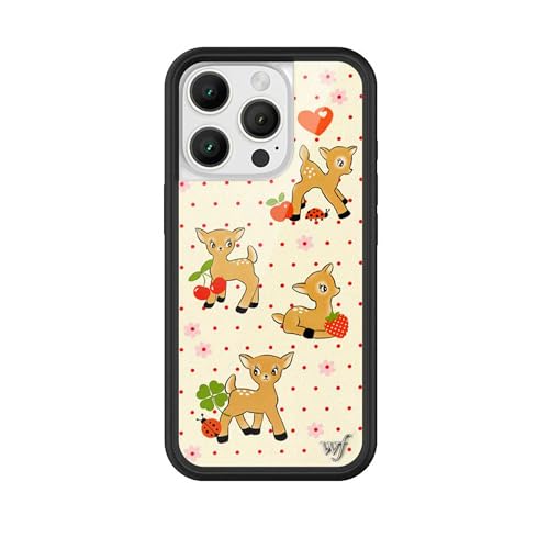 Image of Wildflower Cases - iPhone 16 Pro Compatible - Oh Deer | Impact-Certified 6.5 ft Drop Protection Case, Raised Protective Bumper, Cute Aesthetic Design, Women-Owned Small Business